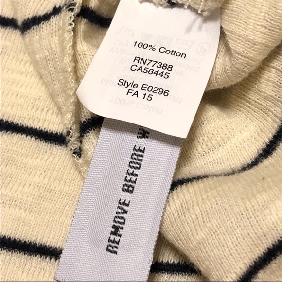 Madewell Striped Ribbed Elbow Sleeve Knit Top - Picture 6 of 8